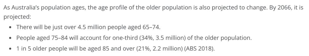 Aged Population Snippet