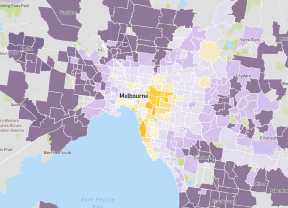 Melbourne Suburbs Map