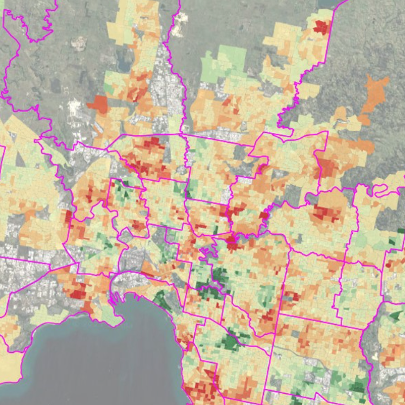 @melbourne Heat Map