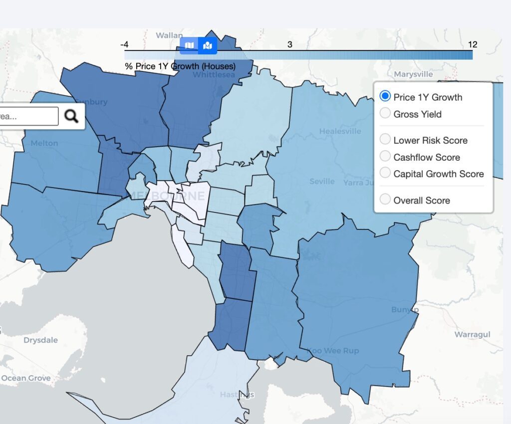 Heat Map Growth Melb